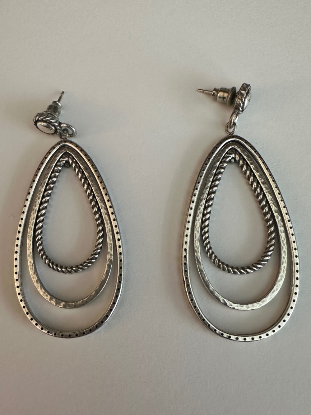 Brighton Triple Teardrop Earrings - Picture 2 of 4